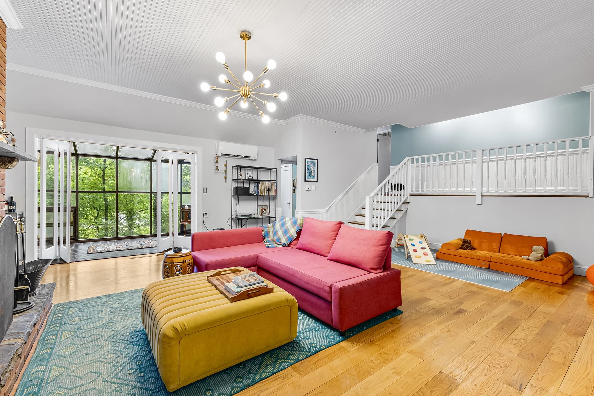 Living room with natural light